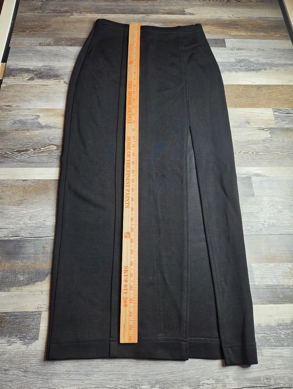 Tadashi (Shoji) Vintage Long Black Skirt Medium Made In USA